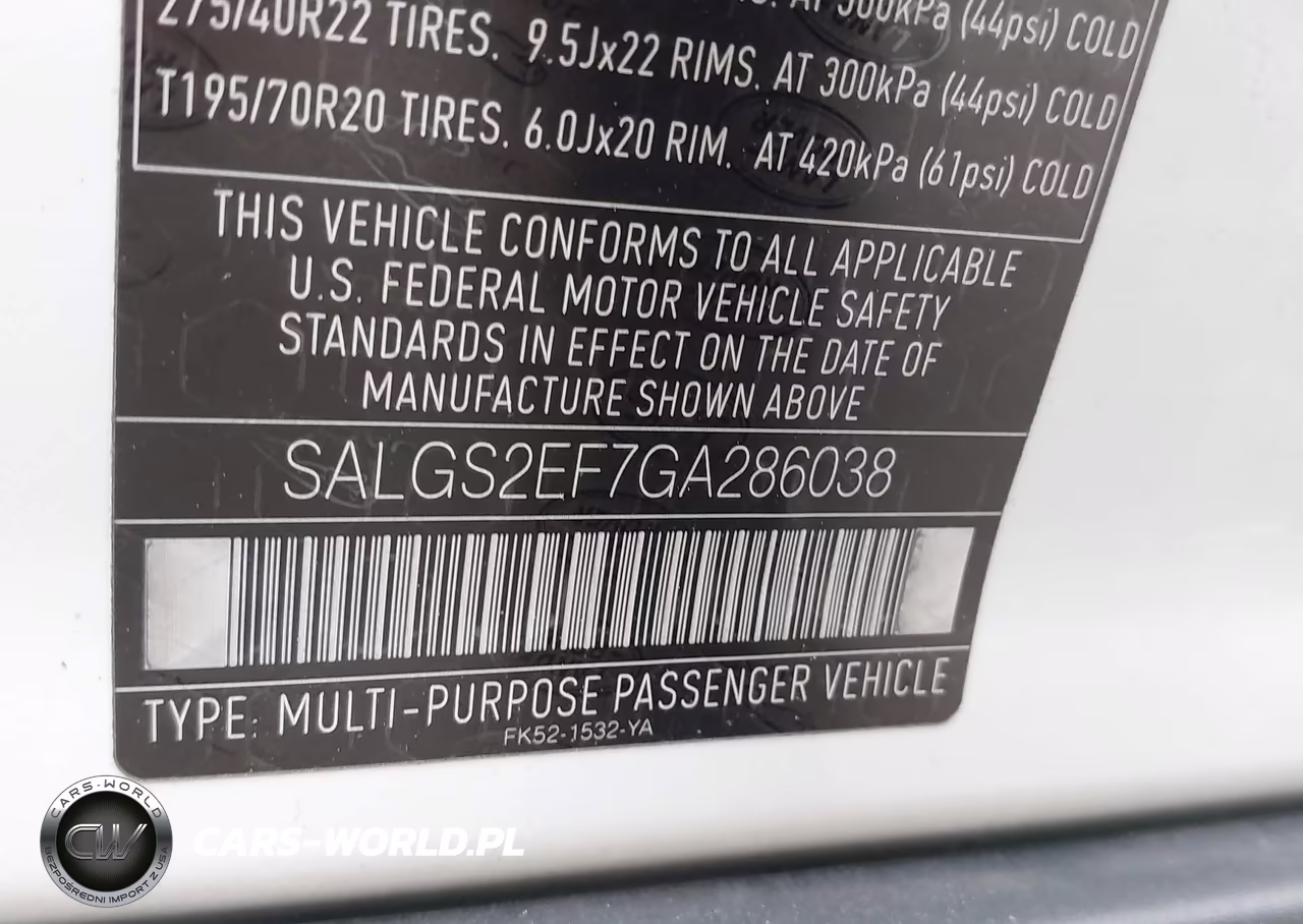2016 Land Rover Range Rover 5.0L V8 Supercharged VIN:SALGS2EF7GA286038 - 9