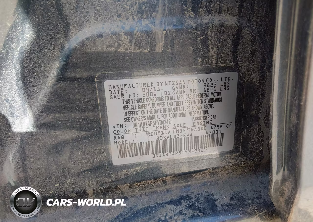 2015 Nissan Sentra Sv VIN:3N1AB7AP5FY342421 - 9