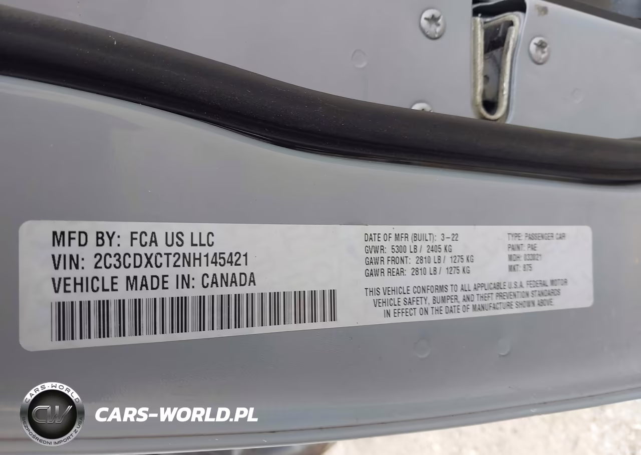 2022 Dodge Charger R-T VIN:2C3CDXCT2NH145421 - 9