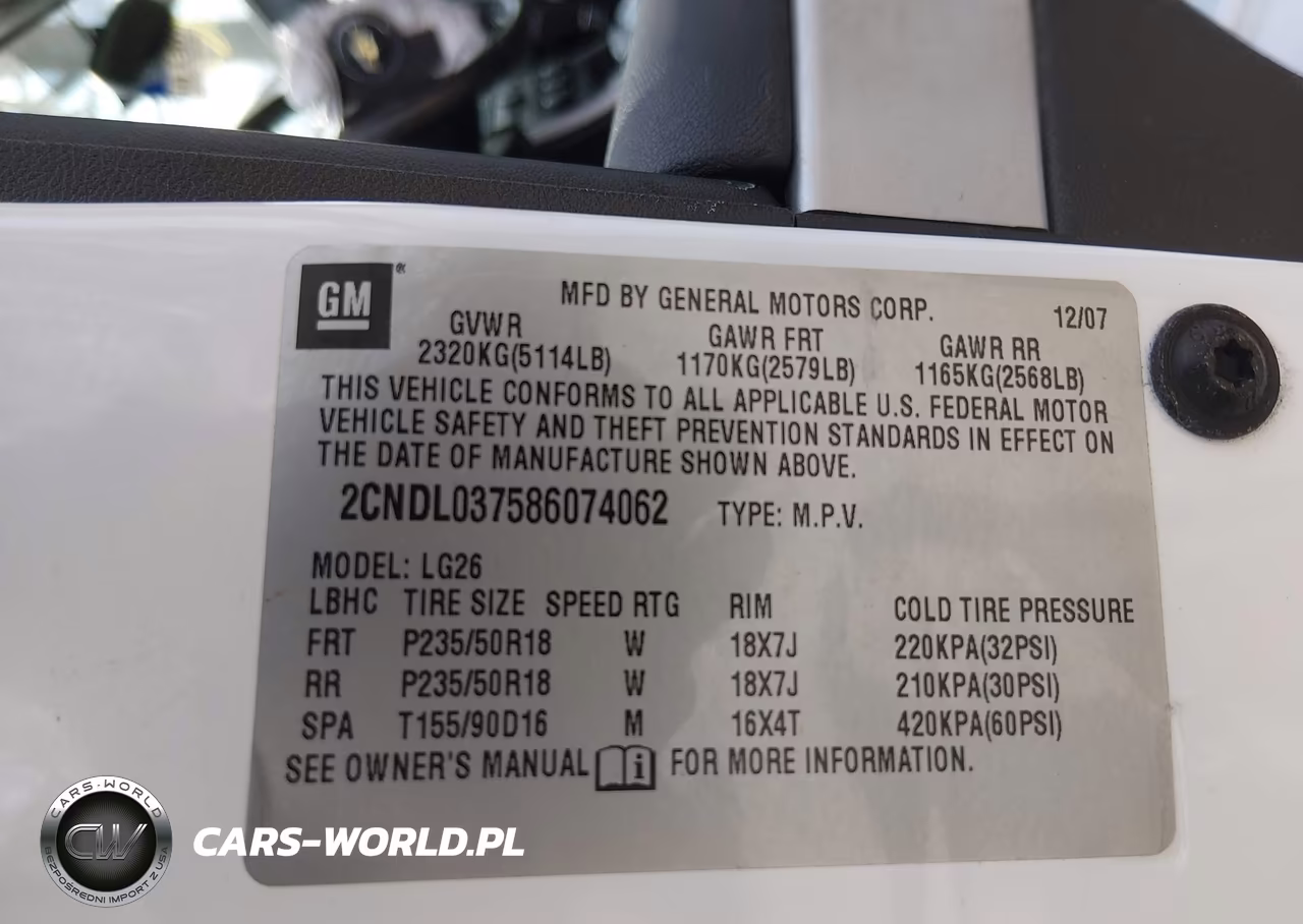 2008 Chevrolet Equinox Sport VIN:2CNDL037586074062 - 9