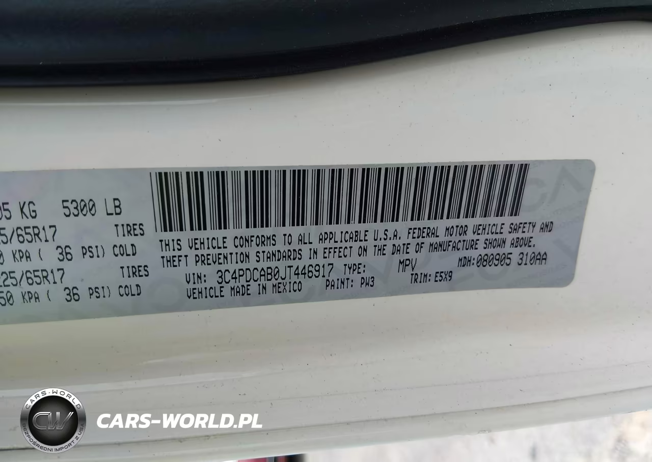 2018 Dodge Journey Se VIN:3C4PDCAB0JT446917 - 9