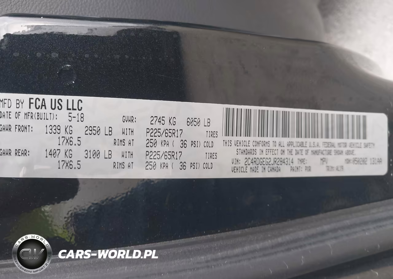 2018 Dodge Grand Caravan Gt VIN:2C4RDGEG2JR284314 - 9