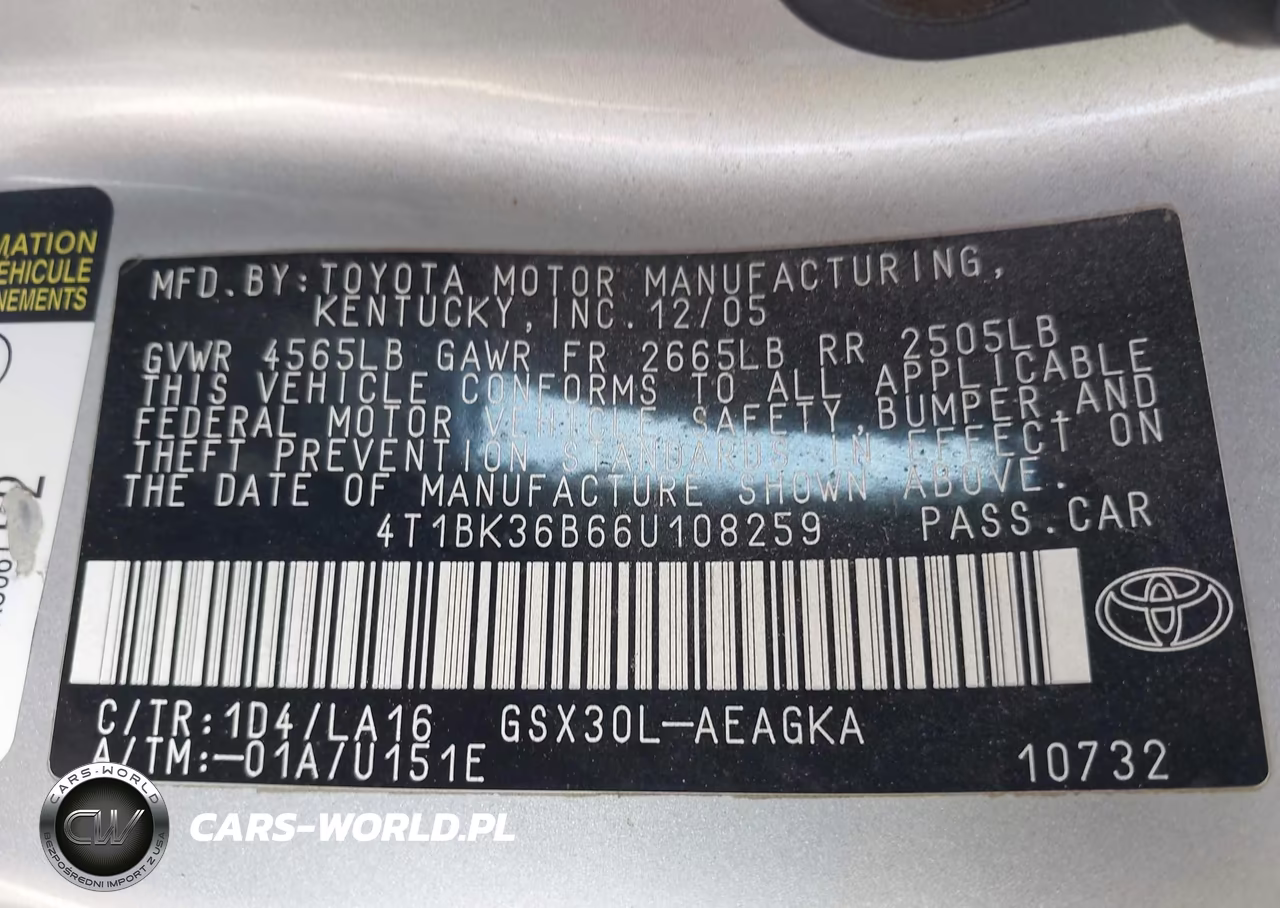 2006 Toyota Avalon Xls VIN:4T1BK36B66U108259 - 9
