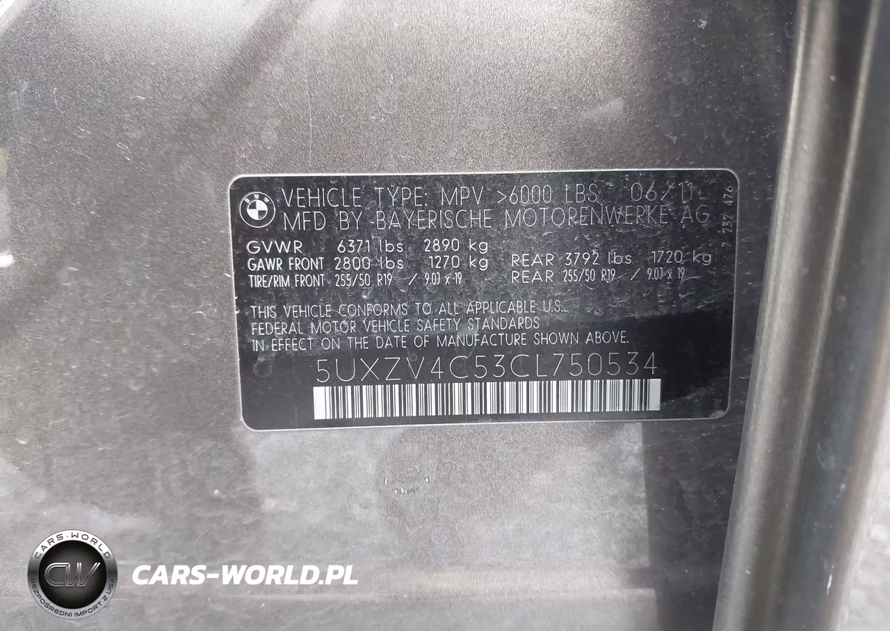 2012 BMW X5 xDrive35I-xDrive35I Premium-xDrive35I Sport Activity VIN:5UXZV4C53CL750534 - 9