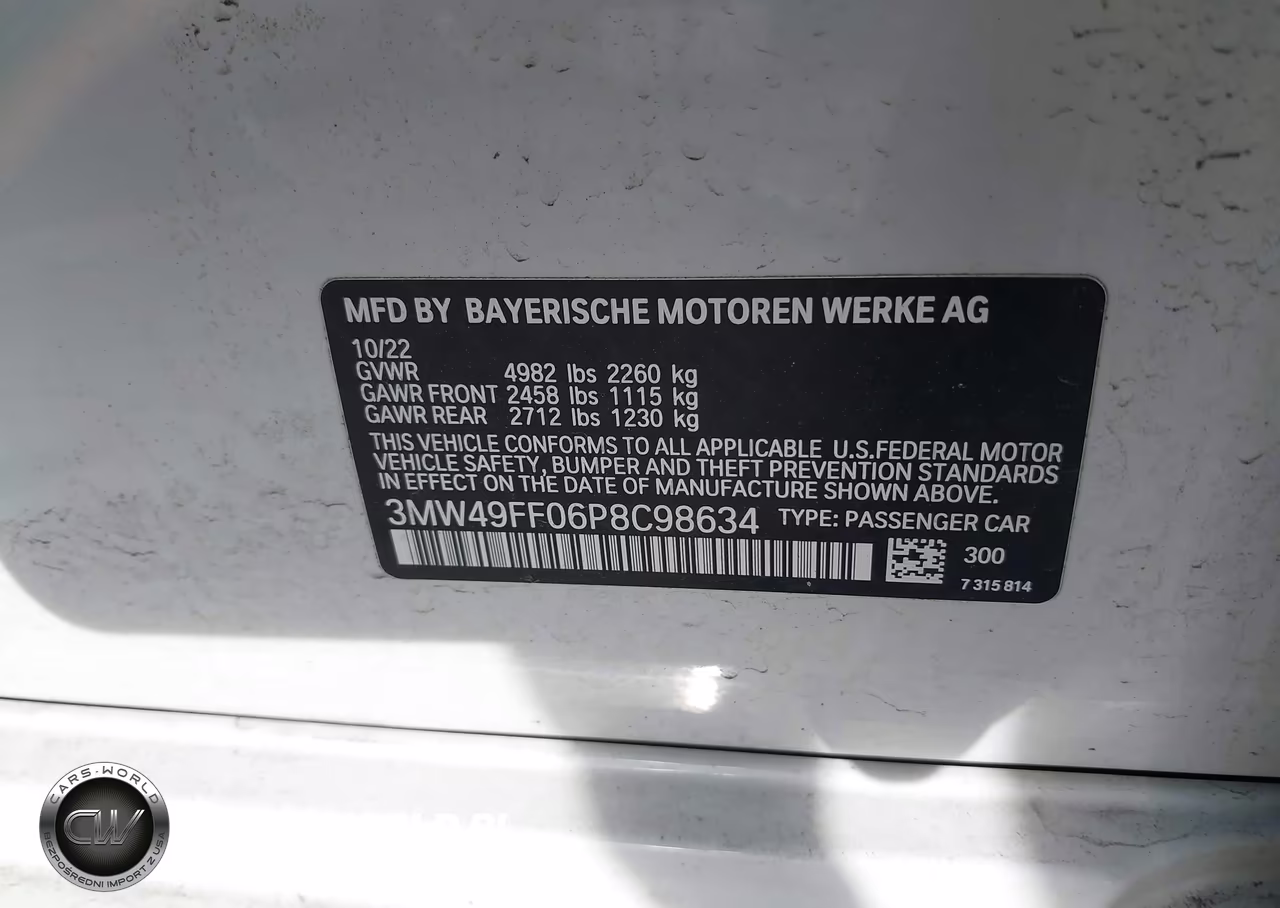 2023 BMW M340I M340I xDrive VIN:3MW49FF06P8C98634 - 9