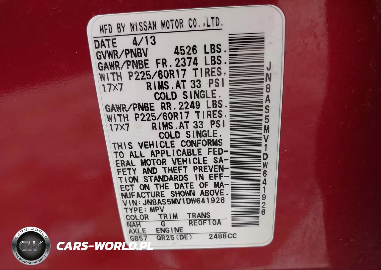 2013 Nissan Rogue Sv VIN:JN8AS5MV1DW641926 - 9