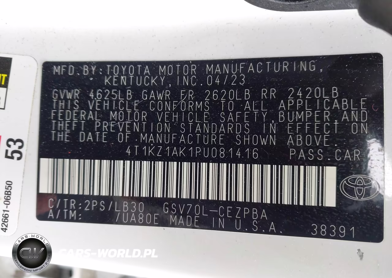 2023 Toyota Camry Xse V6 VIN:4T1KZ1AK1PU081416 - 9