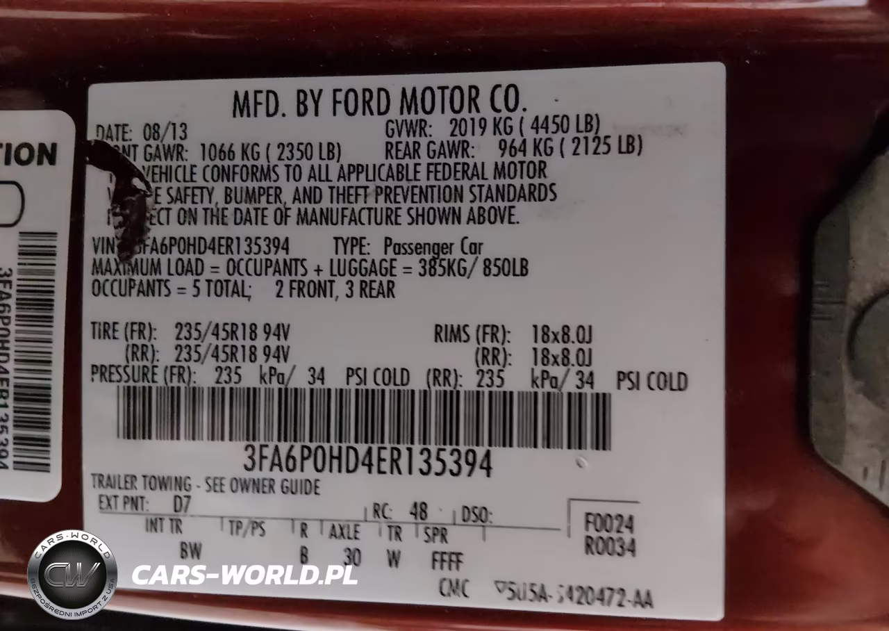 2014 Ford Fusion Se VIN:3FA6P0HD4ER135394 - 9