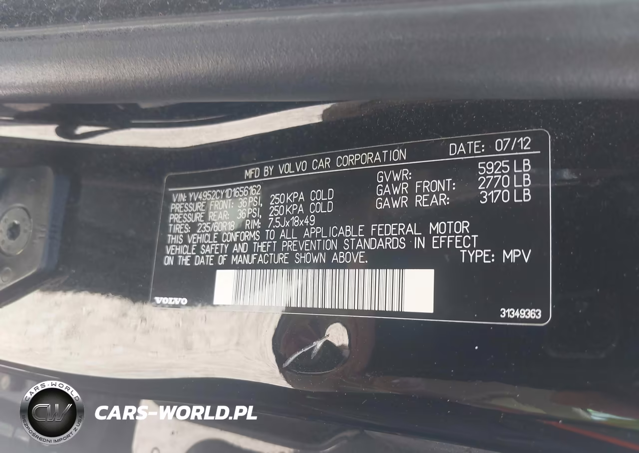 2013 Volvo Xc90 3.2-3.2 Platinum-3.2 Premier Plus VIN:YV4952CY1D1656162 - 9