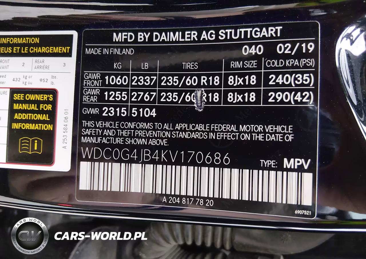 2019 Mercedes-Benz Glc 300 VIN:WDC0G4JB4KV170686 - 9
