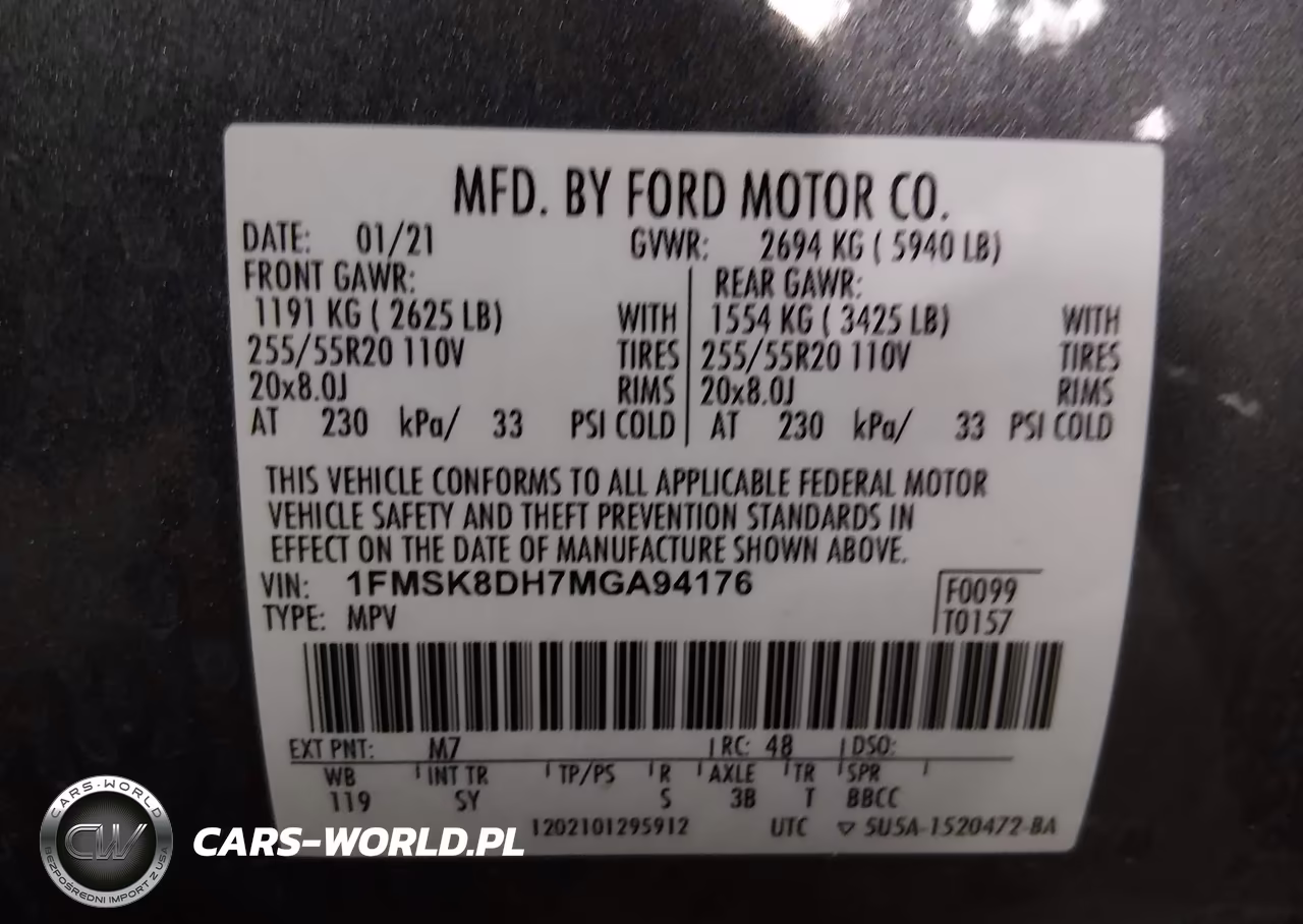 2021 Ford Explorer Xlt VIN:1FMSK8DH7MGA94176 - 9