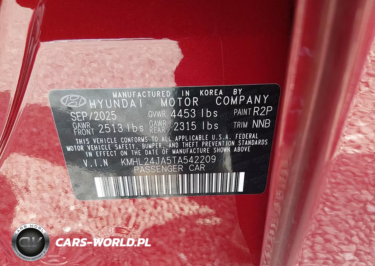 2026 Hyundai Sonata Se VIN:KMHL24JA5TA542209 - 9