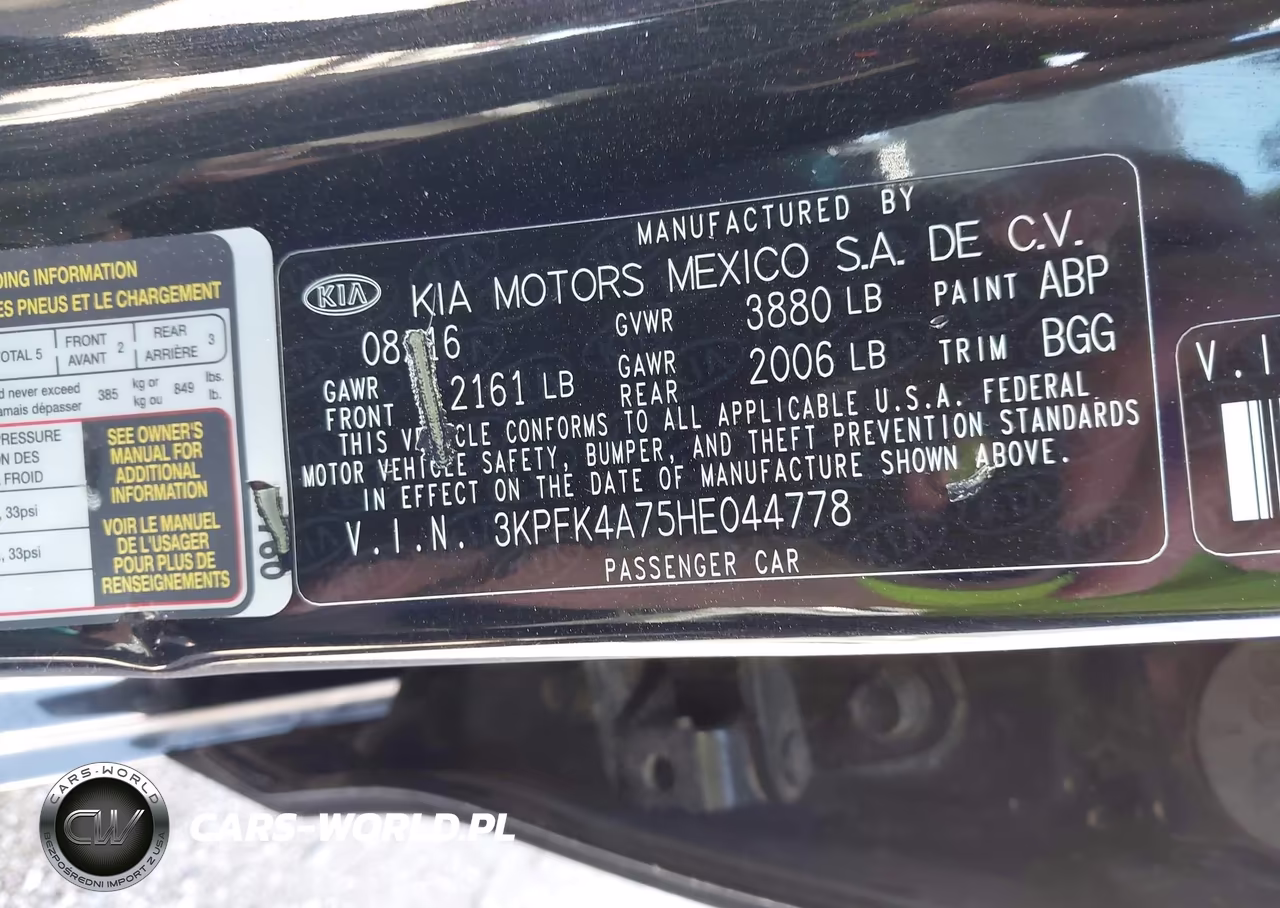 2017 Kia Forte Lx VIN:3KPFK4A75HE044778 - 9