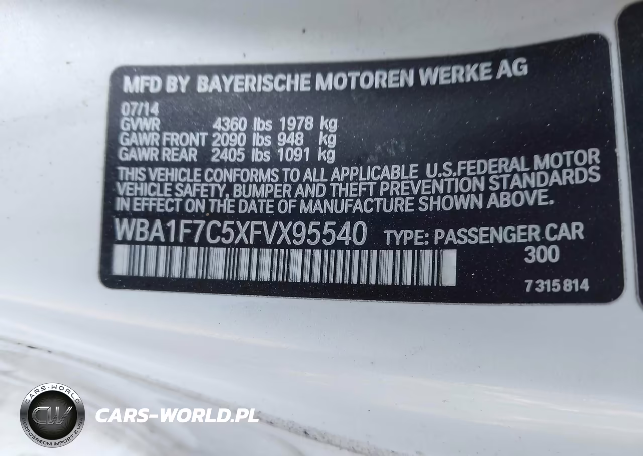 2015 BMW 228I xDrive VIN:WBA1F7C5XFVX95540 - 9