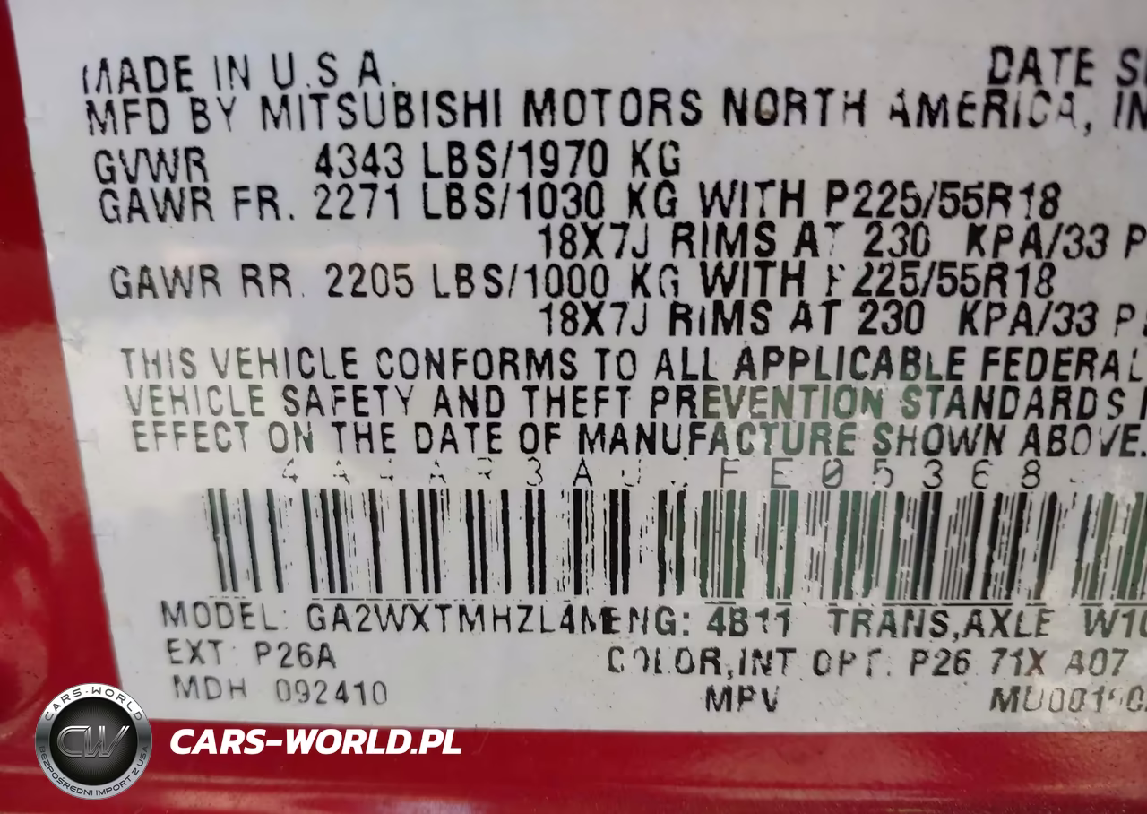 2015 Mitsubishi Outlander Sport Es VIN:4A4AR3AU9FE053684 - 9