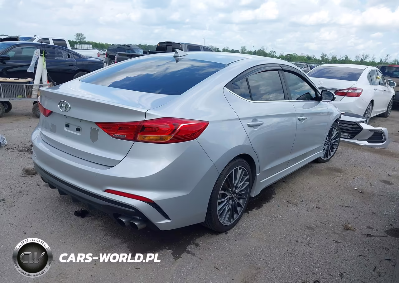 2017 Hyundai Elantra Sport VIN:KMHD04LBXHU363962 - 4