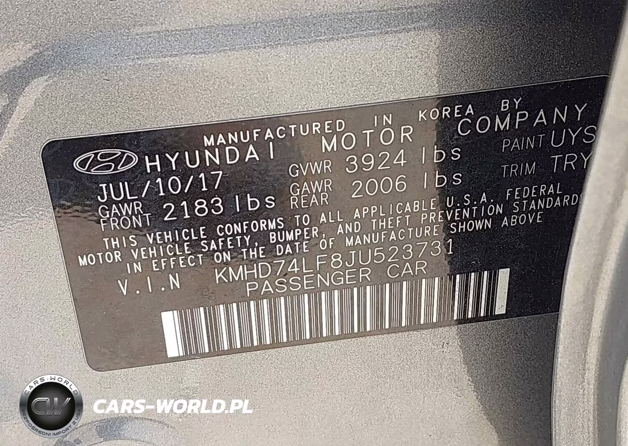 2018 Hyundai Elantra Se VIN:KMHD74LF8JU523731 - 9