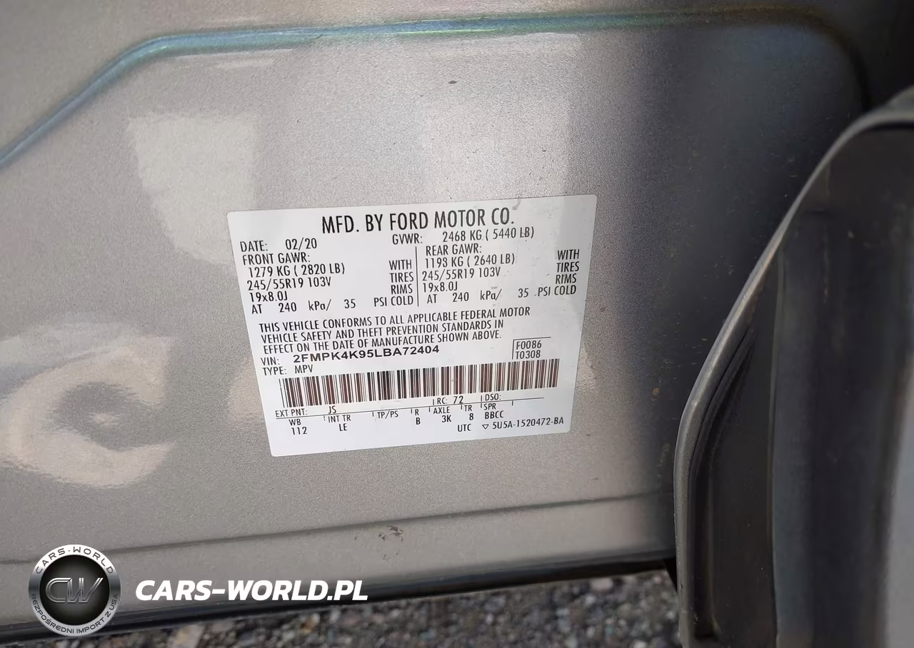 2020 Ford Edge Titanium VIN:2FMPK4K95LBA72404 - 9