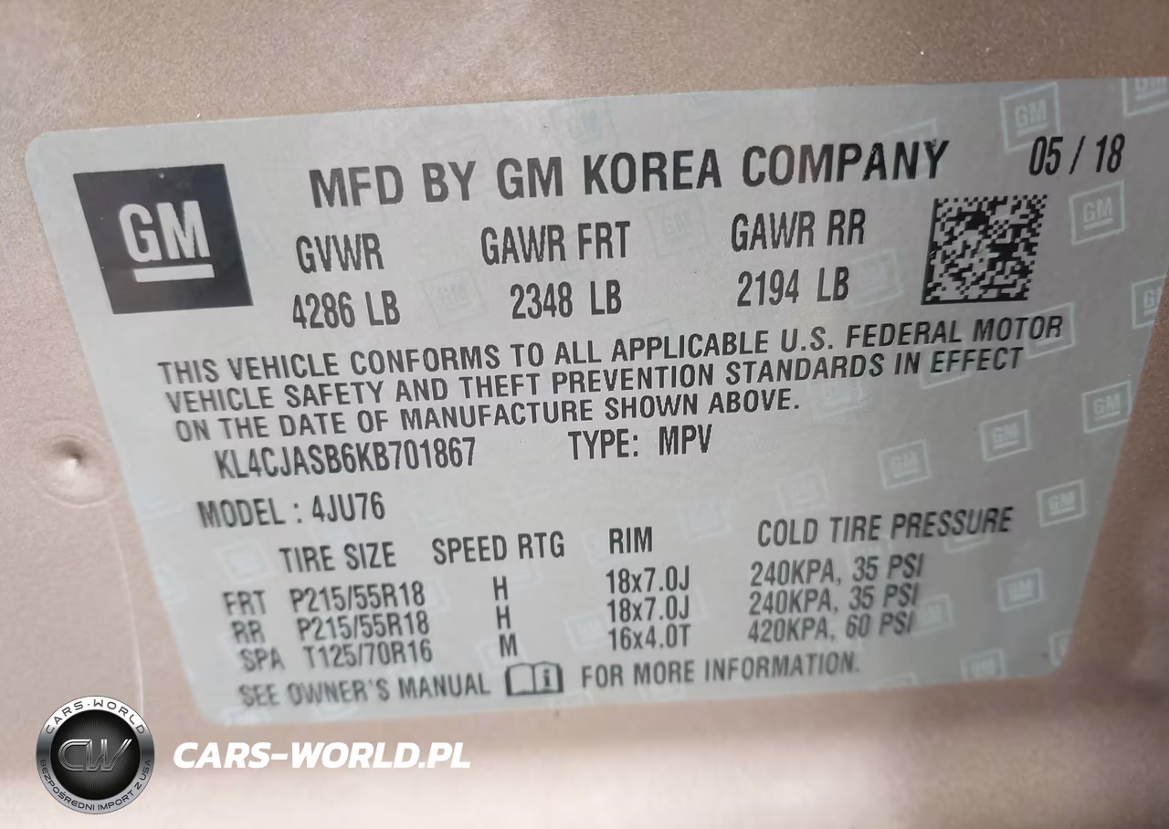 2019 Buick Encore Fwd Preferred VIN:KL4CJASB6KB701867 - 9