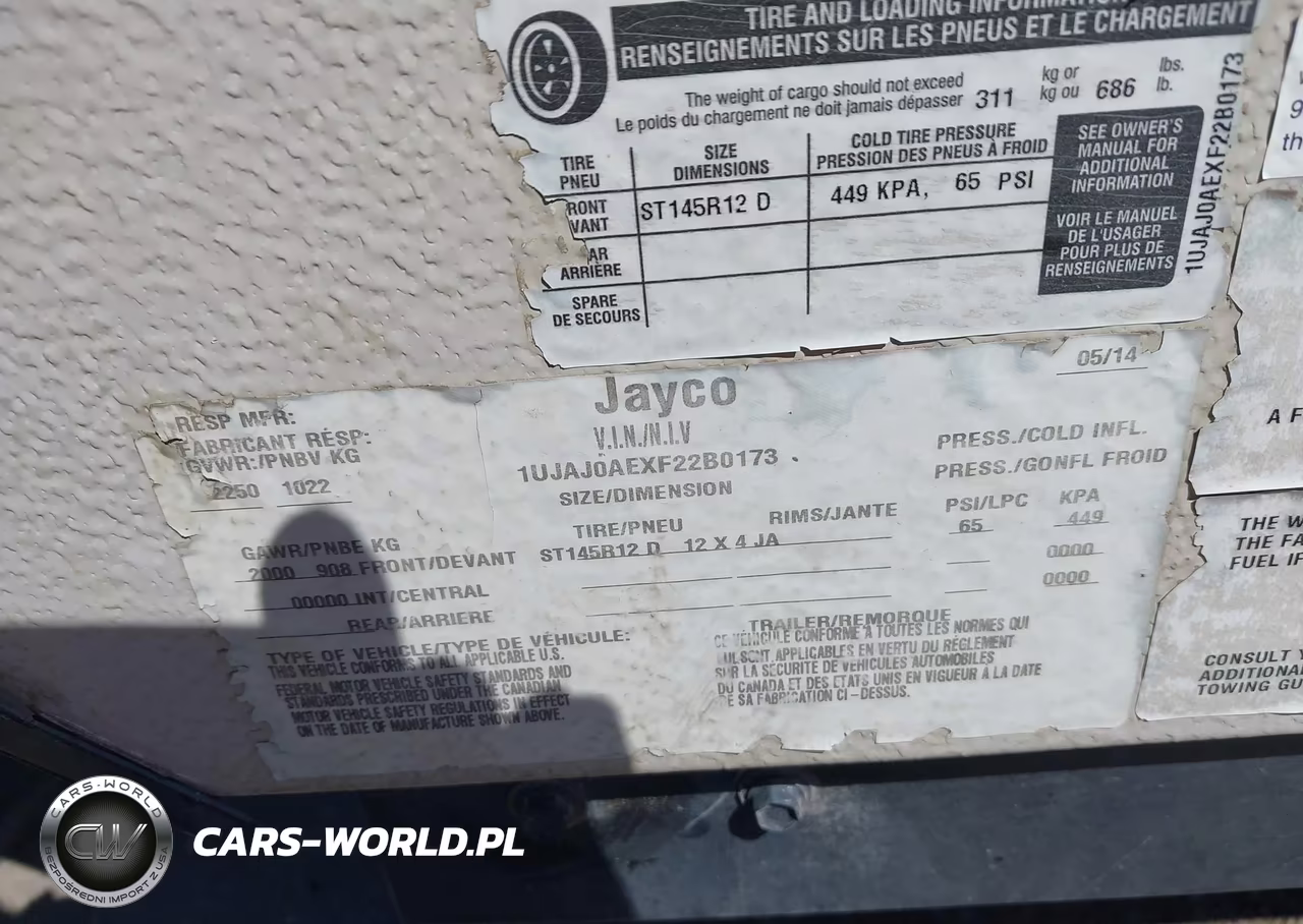 2015 Jayco Other VIN:1UJAJ0AEXF22B0173 - 9