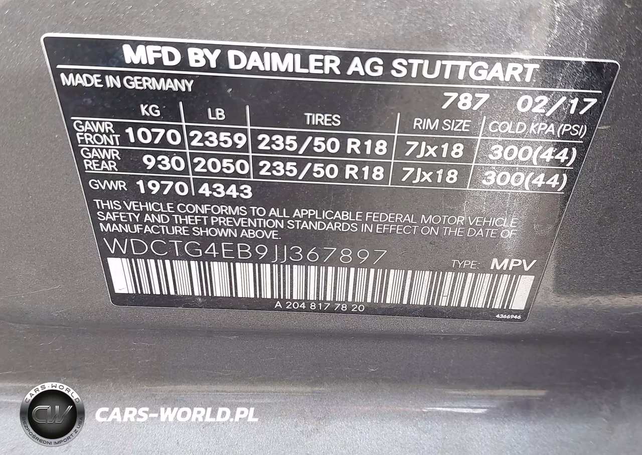 2018 Mercedes-Benz Gla 250 VIN:WDCTG4EB9JJ367897 - 9