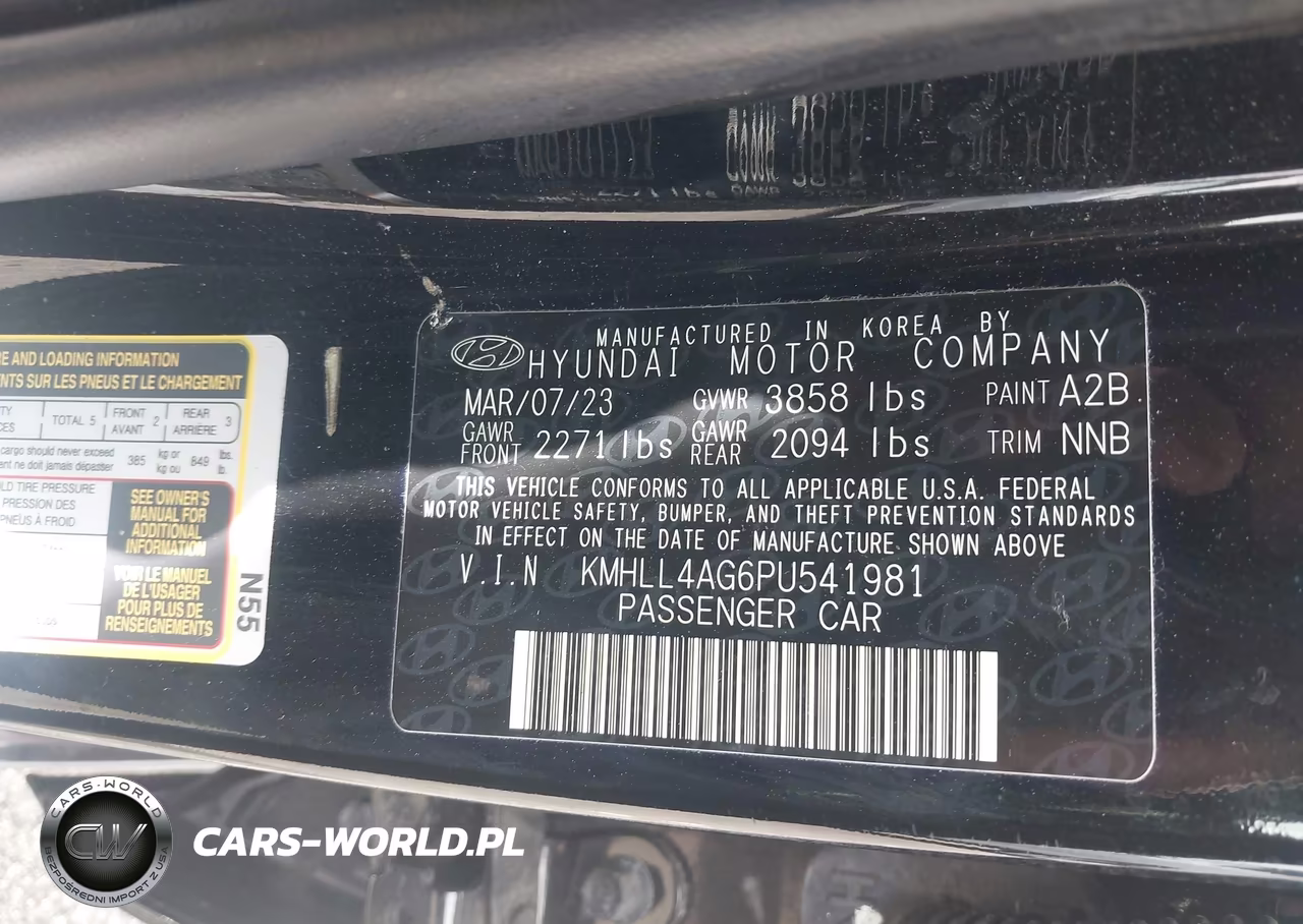 2023 Hyundai Elantra Se VIN:KMHLL4AG6PU541981 - 9