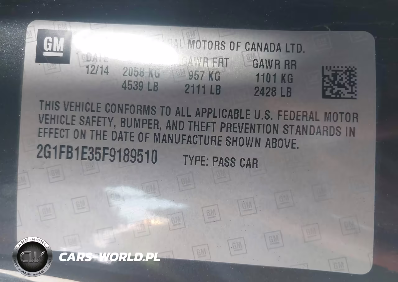 2015 Chevrolet Camaro 2Ls VIN:2G1FB1E35F9189510 - 9