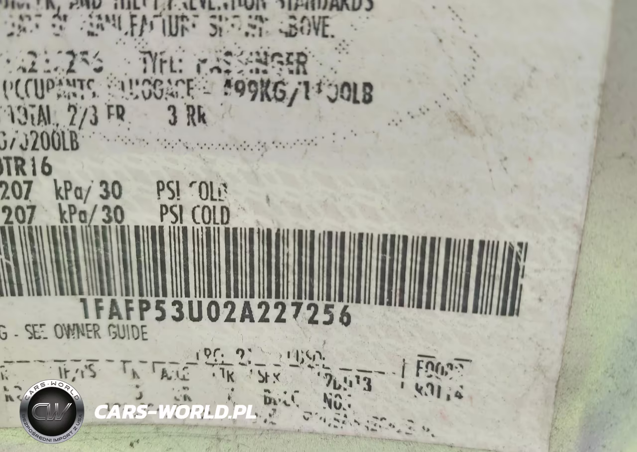 2002 Ford Taurus Se VIN:1FAFP53U02A227256 - 9