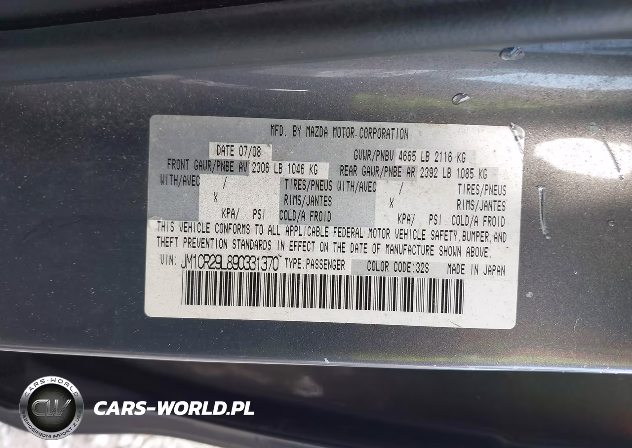 2009 Mazda Mazda5 Sport VIN:JM1CR29L890331370 - 9