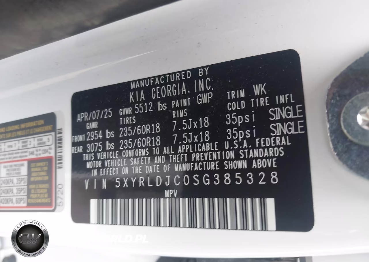 2025 Kia Sorento S VIN:5XYRLDJC0SG385328 - 9