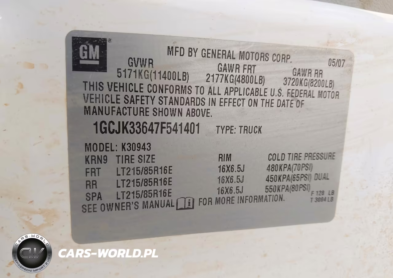 2007 Chevrolet Silverado 3500 Ltz VIN:1GCJK33647F541401 - 8