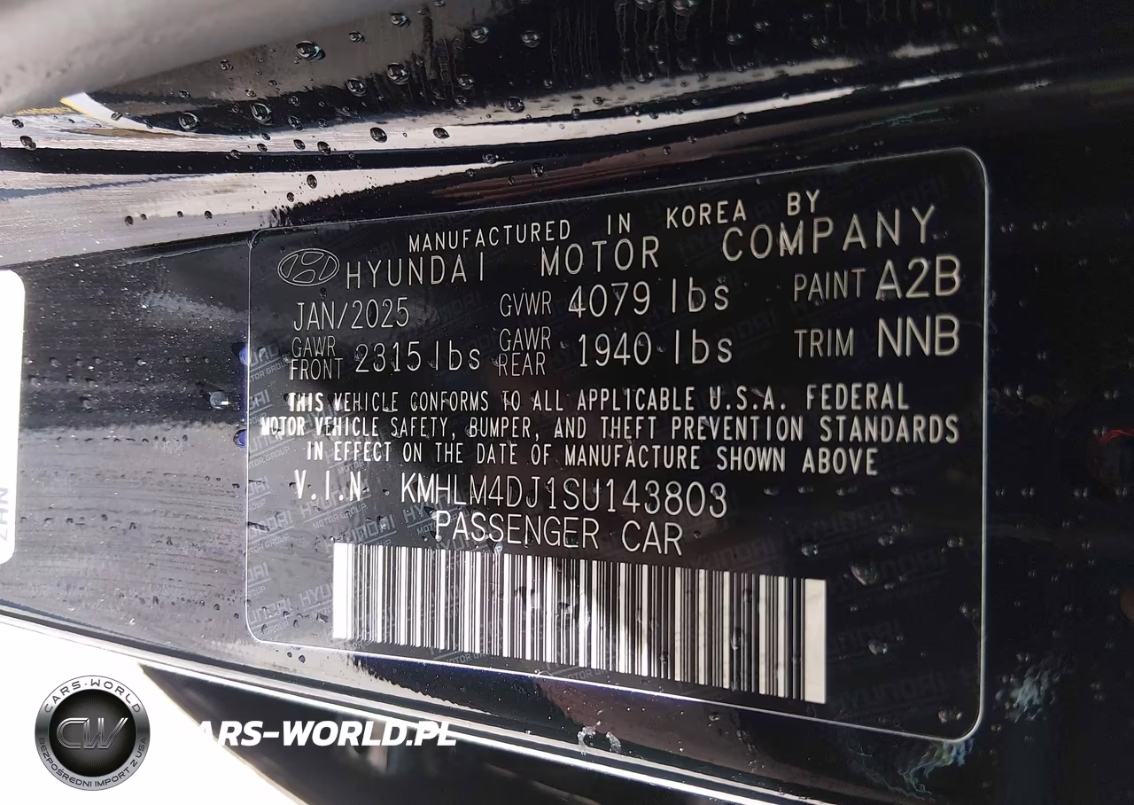 2025 Hyundai Elantra Hybrid Blue VIN:KMHLM4DJ1SU143803 - 9