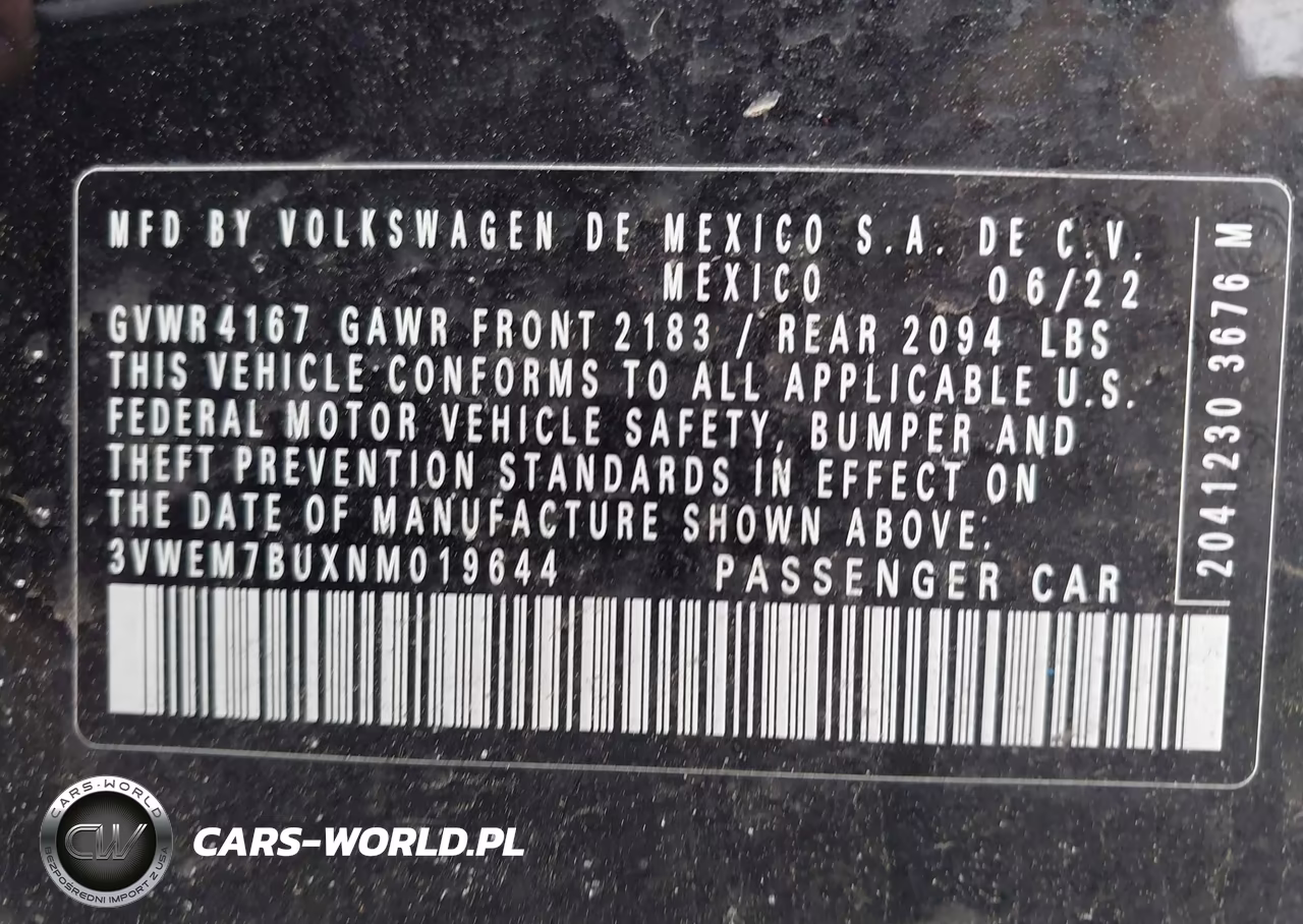 2022 Volkswagen Jetta 1.5T Se VIN:3VWEM7BUXNM019644 - 9