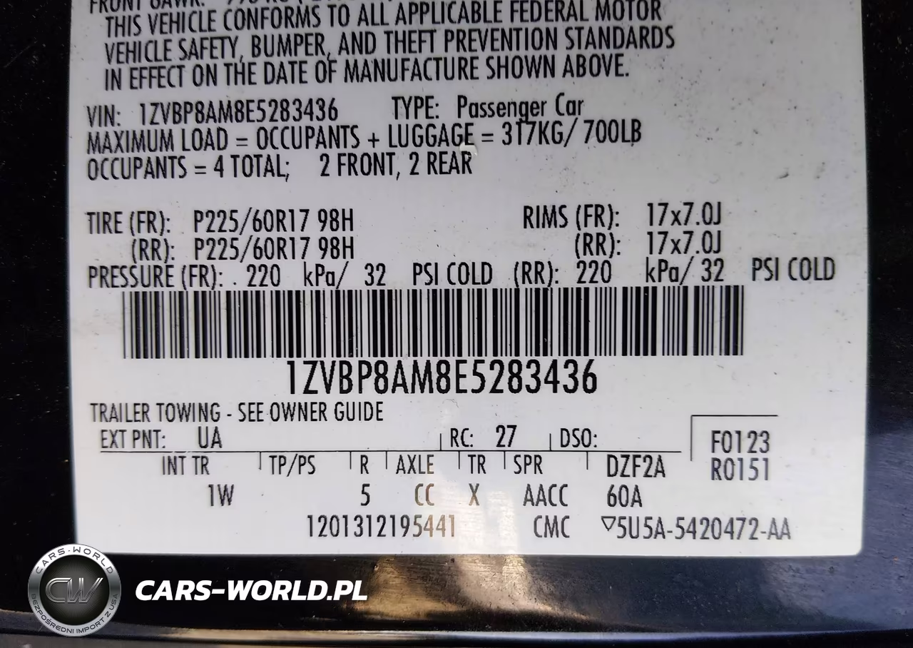2014 Ford Mustang V6 VIN:1ZVBP8AM8E5283436 - 9