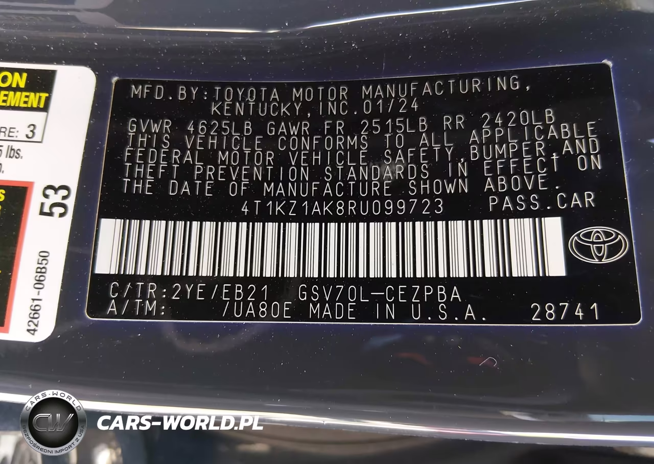 2024 Toyota Camry Trd V6 VIN:4T1KZ1AK8RU099723 - 9