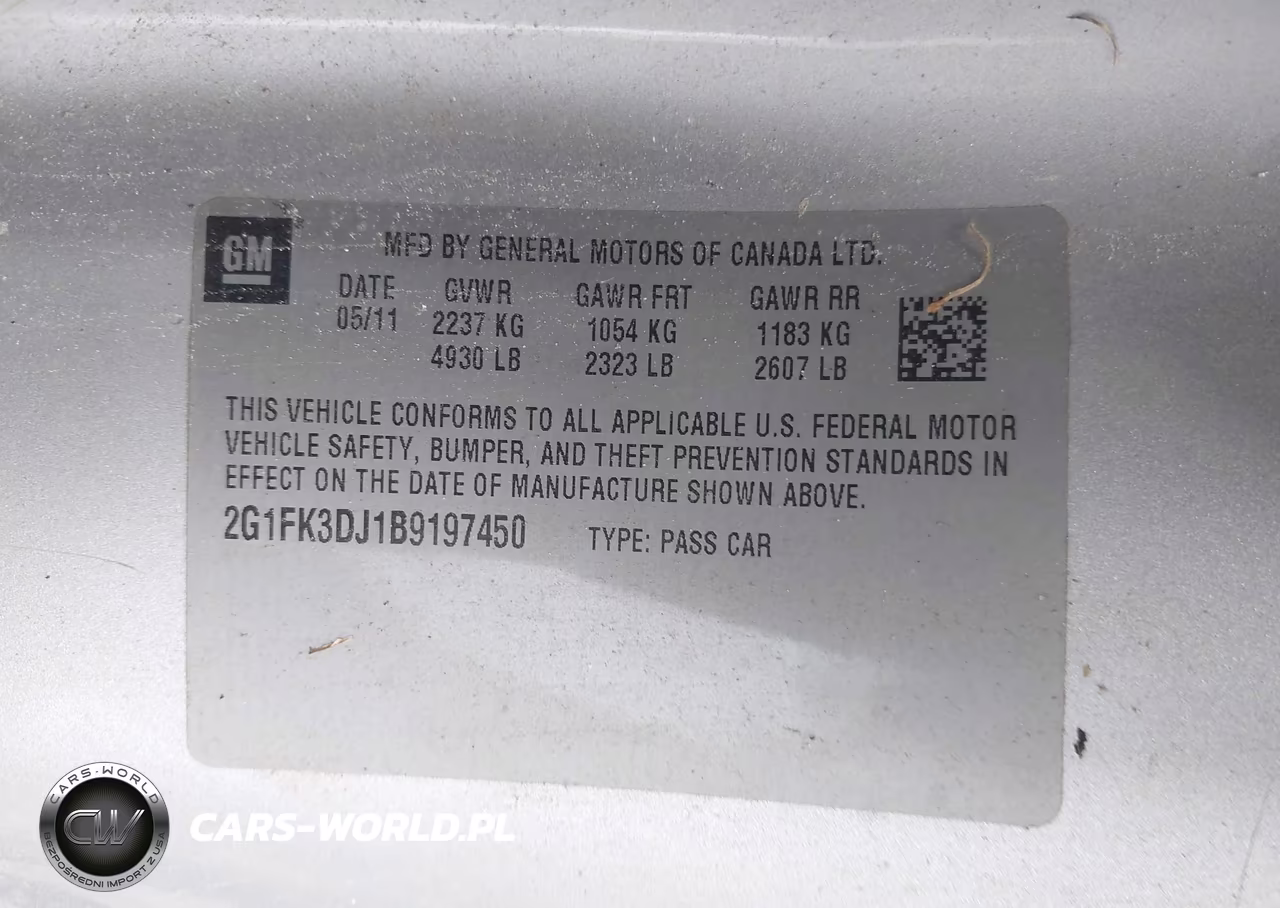 2011 Chevrolet Camaro 2Ss VIN:2G1FK3DJ1B9197450 - 9