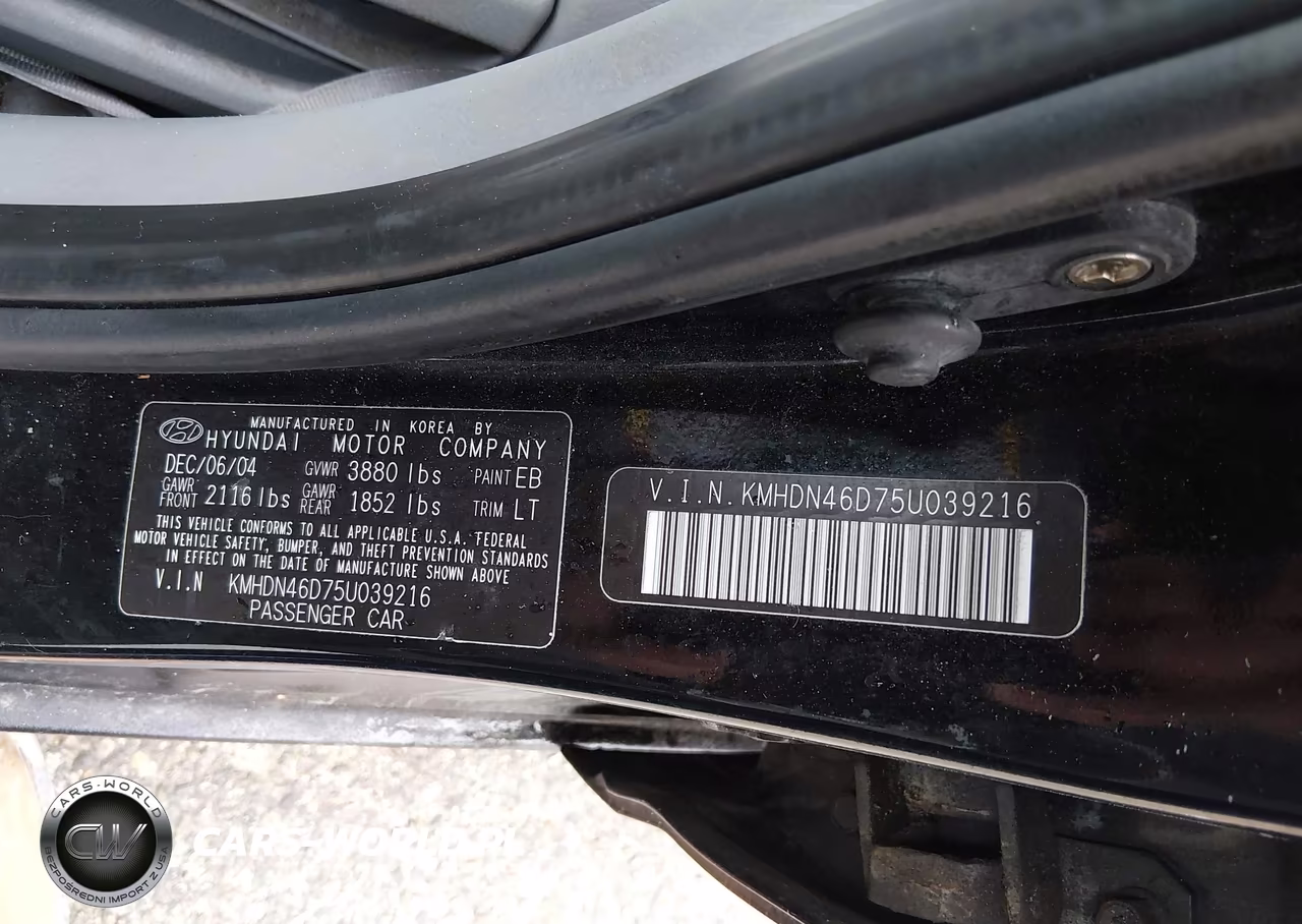 2005 Hyundai Elantra Gls-Gt VIN:KMHDN46D75U039216 - 9