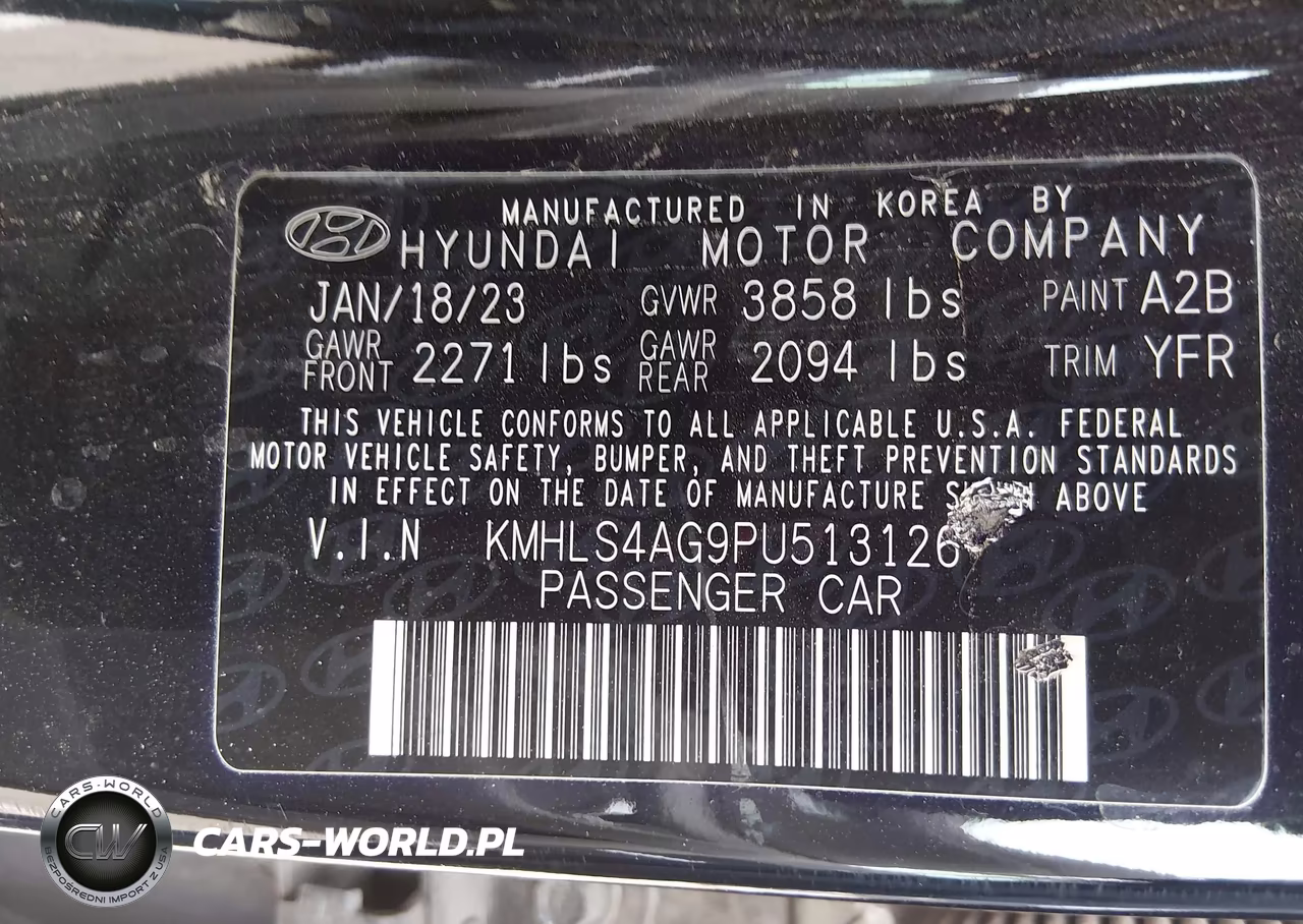 2023 Hyundai Elantra Sel VIN:KMHLS4AG9PU513126 - 9
