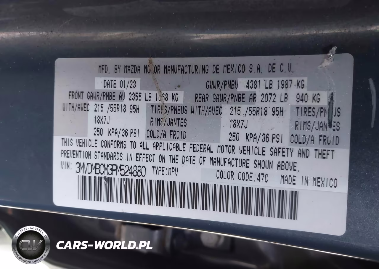 2023 Mazda Cx-30 2.5 S Carbon Edition VIN:3MVDMBCM3PM524880 - 9