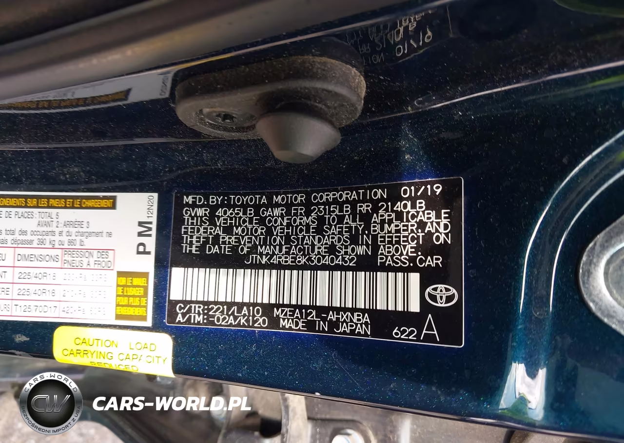2019 Toyota Corolla Xse VIN:JTNK4RBE8K3040432 - 9