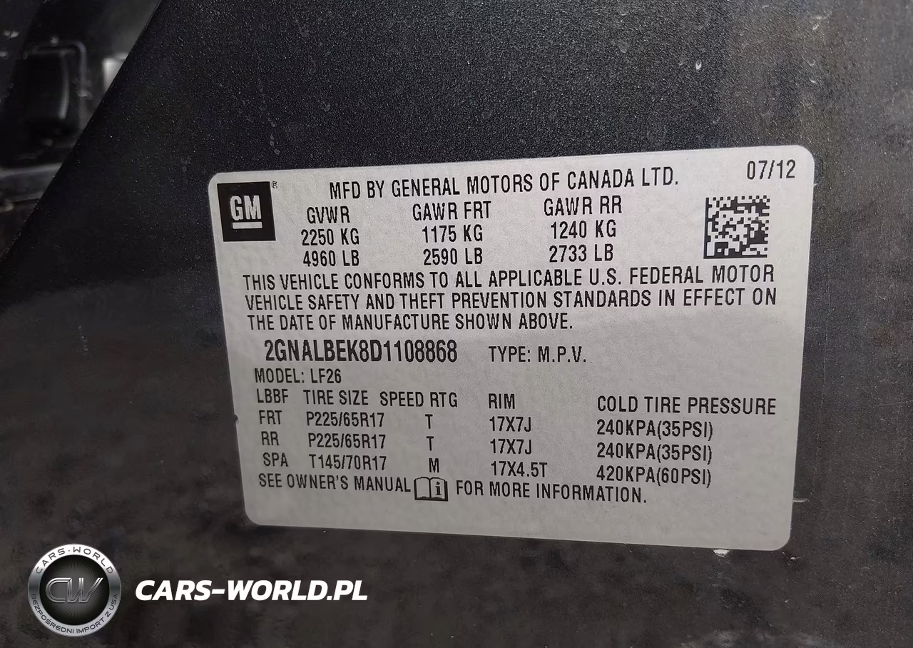 2013 Chevrolet Equinox Ls VIN:2GNALBEK8D1108868 - 9
