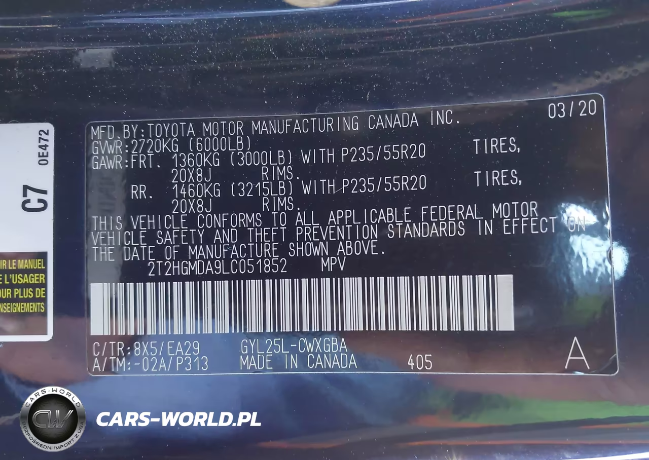 2020 Lexus Rx 450H VIN:2T2HGMDA9LC051852 - 9