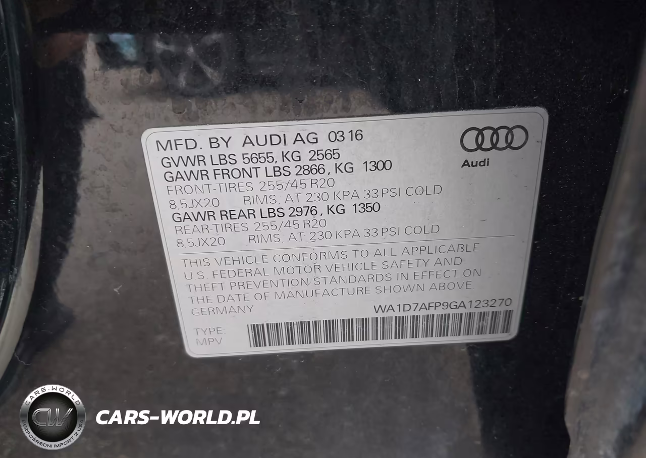 2016 Audi Q5 3.0T Premium Plus VIN:WA1D7AFP9GA123270 - 9