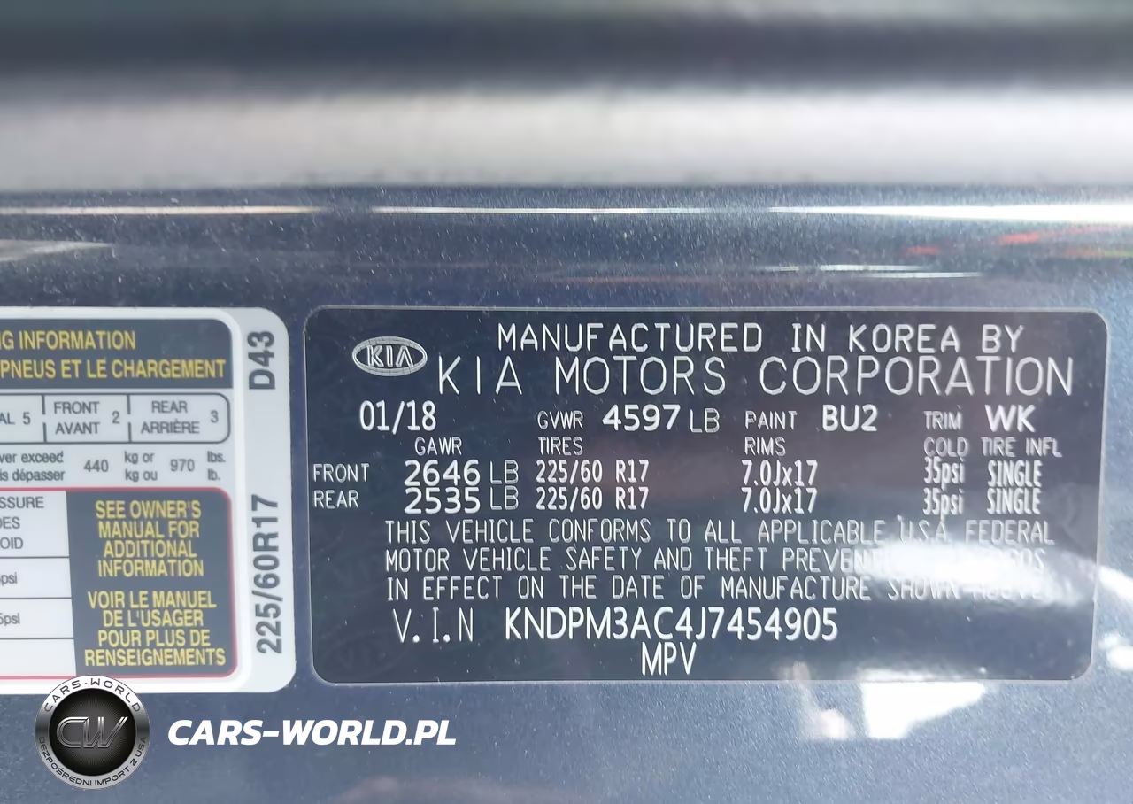 2018 Kia Sportage Lx VIN:KNDPM3AC4J7454905 - 9