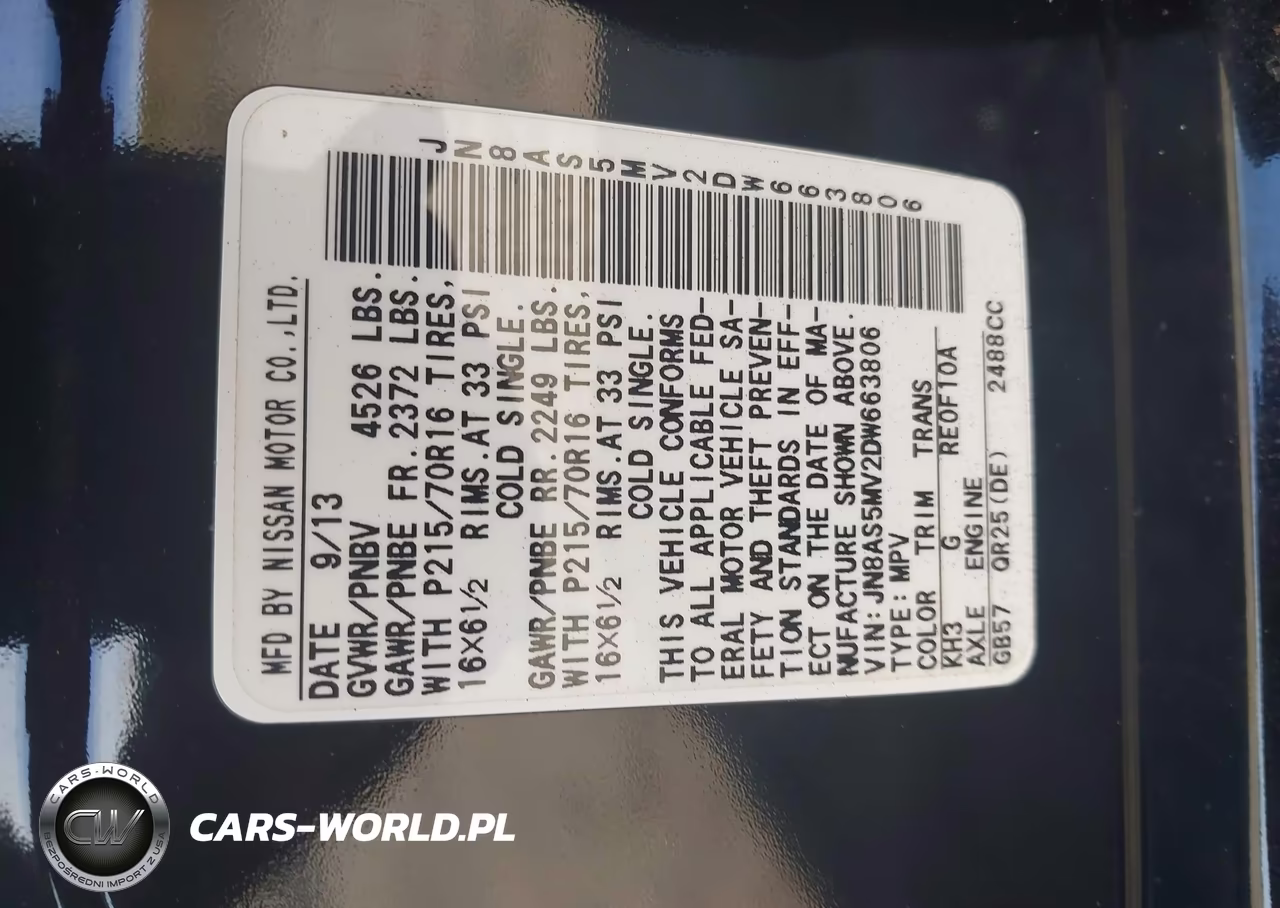 2013 Nissan Rogue S VIN:JN8AS5MV2DW663806 - 9