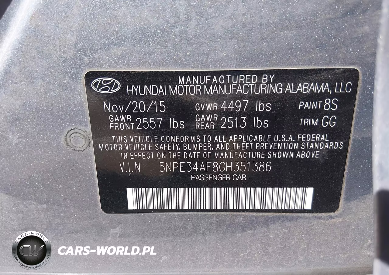 2016 Hyundai Sonata Limited VIN:5NPE34AF8GH351386 - 9