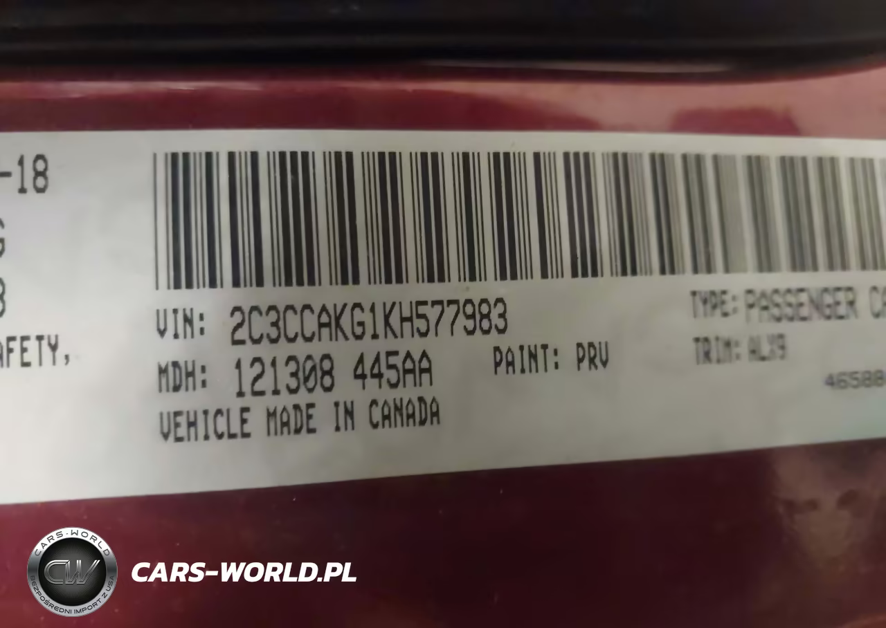 2019 Chrysler 300 Limited Awd VIN:2C3CCAKG1KH577983 - 9