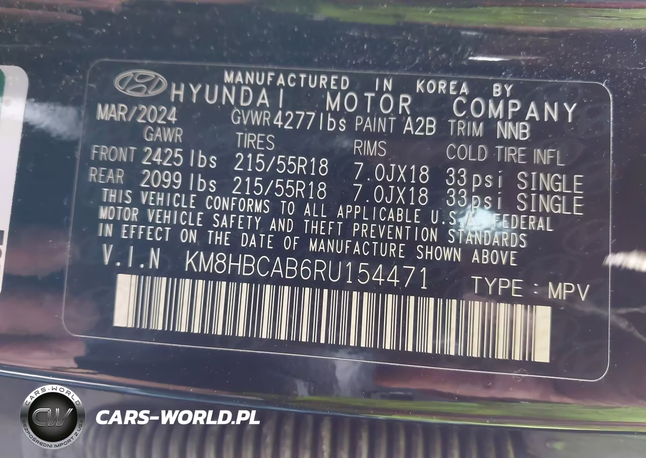 2024 Hyundai Kona Sel VIN:KM8HBCAB6RU154471 - 9