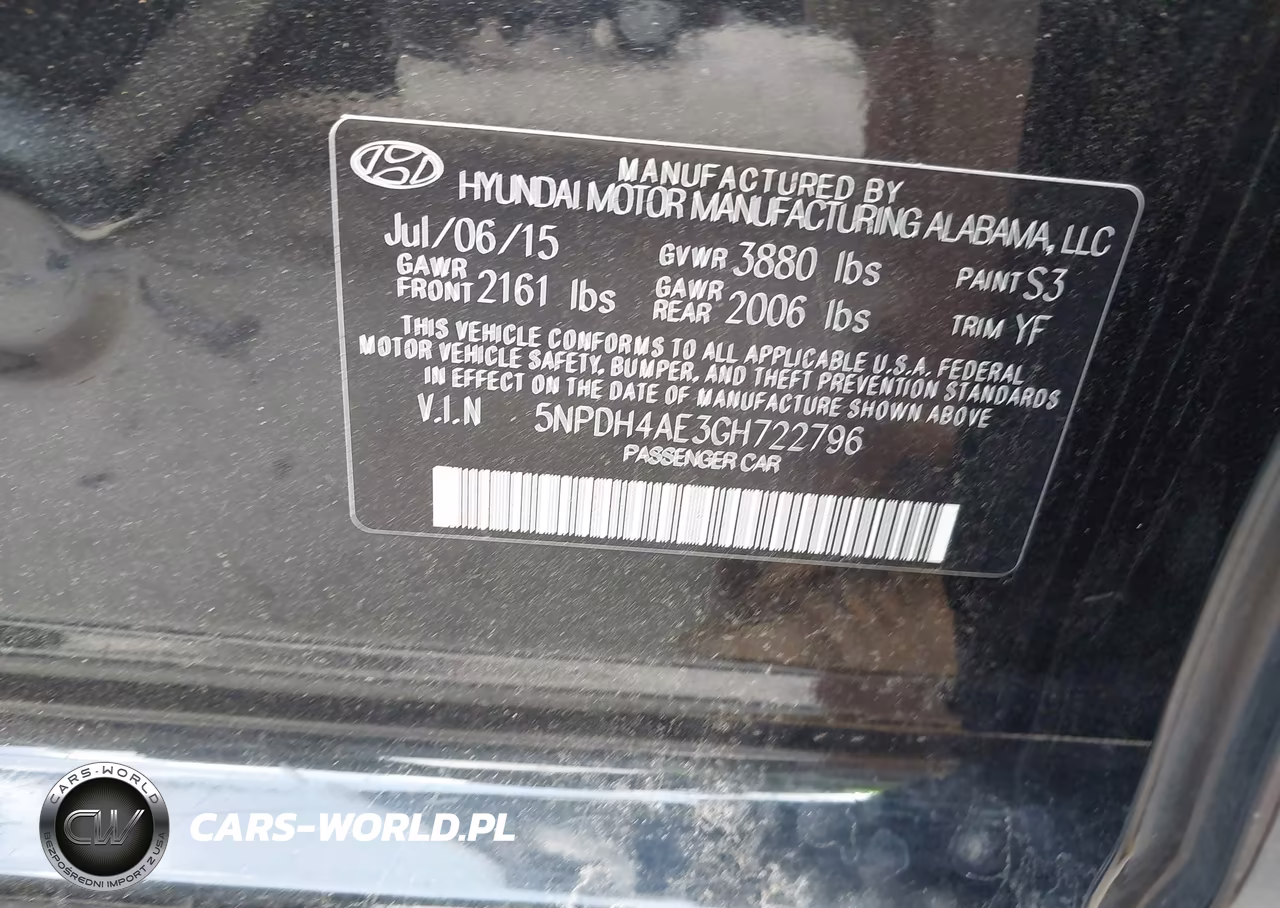 2016 Hyundai Elantra Se VIN:5NPDH4AE3GH722796 - 9