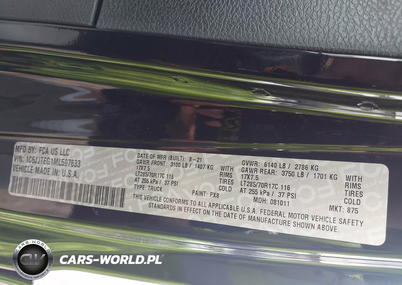 2021 Jeep Gladiator Mojave 4X4 VIN:1C6JJTEG1ML597633 - 9